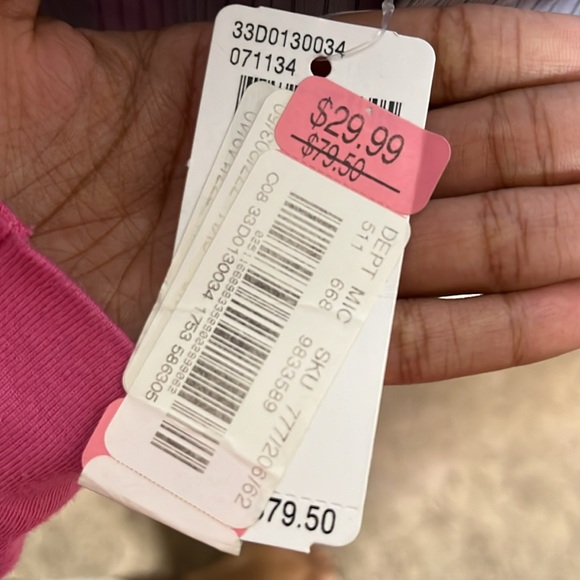 Blue Striped Calvin Klein Dress Shirt - Picture 7 of 7